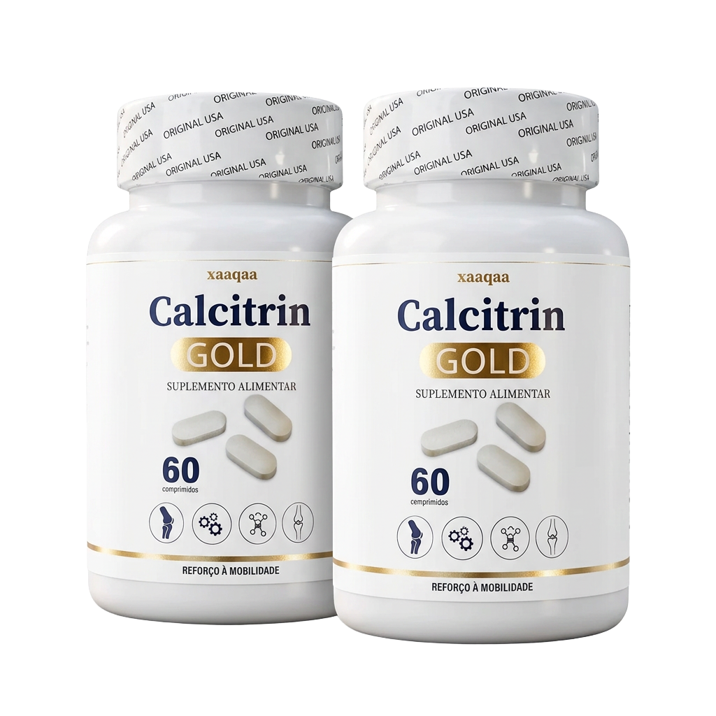 Dos potes de Calcitrin Gold, tratamiento para dos meses